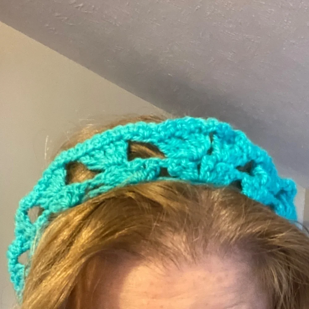 ⭐️⭐️2 FOR 12⭐️⭐️ OCEAN BREEZE LORETTA ANN CREATIONS TEAL HEADBAND THAT TIES⭐️